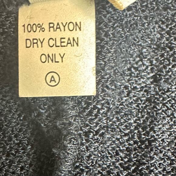 Brenda French for French Rags Blue Knit Pants with Pockets sz 2=S/M - Picture 7 of 7